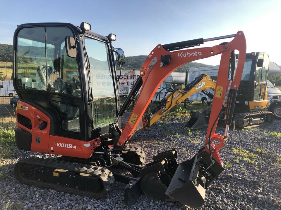 ✔ Minibagger mieten ab 60 Euro Bagger zu mieten leihen vermieten Baumaschinenvermietung  1,9t Kubota Cat in Porta Westfalica