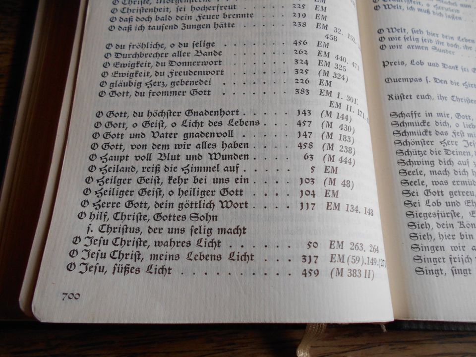 Evangelisches Kirchengesangbuch von 1954 Gesangbuch Hessen Nassau in Homberg