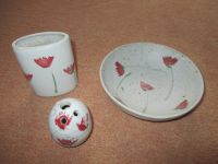 Keramik Töpferwaren Mohn Mohnblume Schale Vase Unikate Ton Brandenburg - Kyritz Vorschau