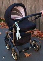 Cleo Kinderwagen 4 in 1  schwarz/gold Brandenburg - Trebbin Vorschau