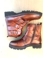 Gabor Boots Stiefel Stiefeletten Schnallen Leder braun 6,5 40 NEU Brandenburg - Falkenberg/Elster Vorschau