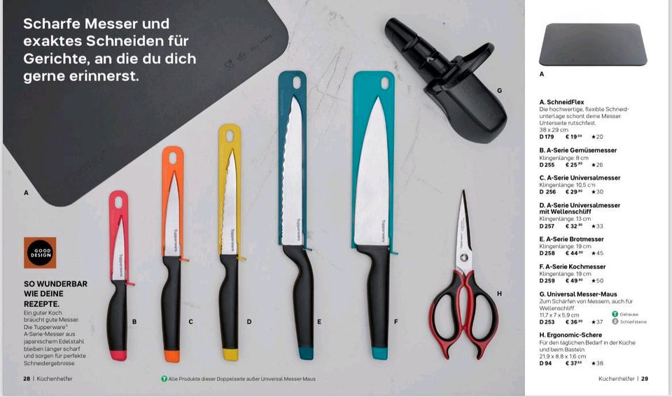 Tupperware - Series Utility Knife and Sheath NEU in Rohrenfels