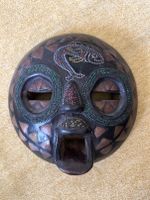 Afrikanische Maske aus Holz, Ashanti Mondmaske, rund, ca. 28cm Berlin - Wilmersdorf Vorschau