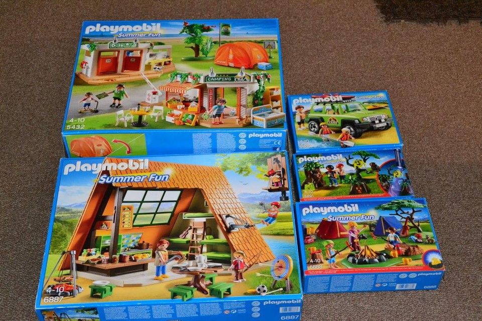 Playmobil Großer Campingplatz + Großes Feriencamp & weitere Sets in Sudwalde