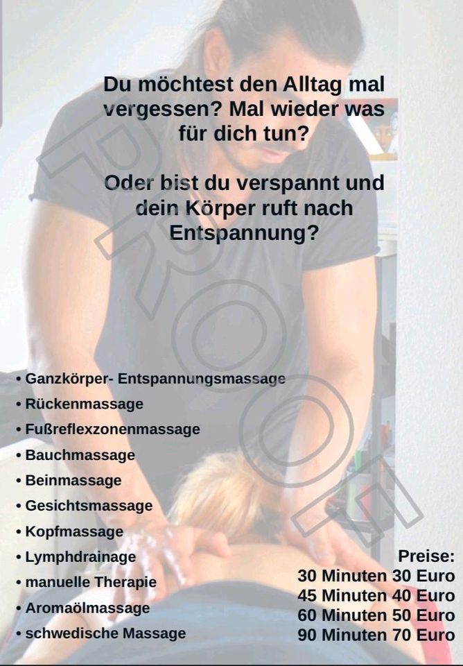 Mobile massage lymphdrainage Ganzkörper Büro b2b thai Cellulite in Dortmund
