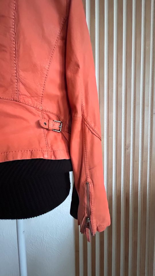 Damen Lederjacke OAKWOOD / orange in Löhne