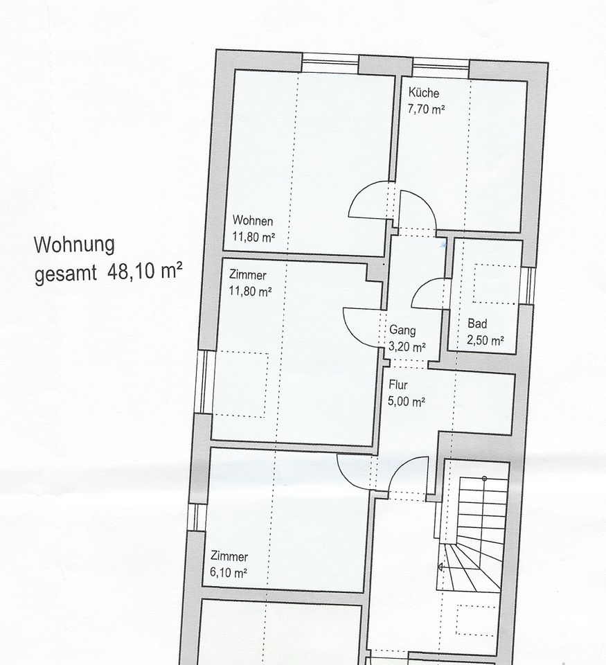 Kompakte 3-Zi.-DG-Wohnung in Hirschau zu vermieten in Hirschau