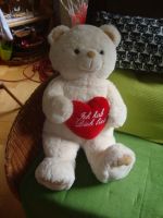 großer weißer Plüschteddy mit Liebesbotschaft Kr. München - Gräfelfing Vorschau