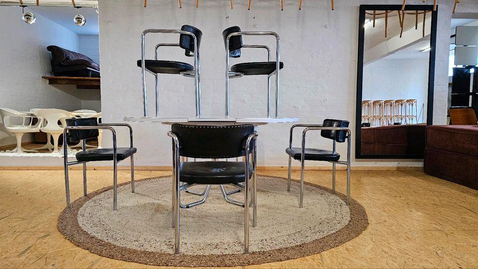 ⭕THONET ESSTISCHGRUPPE BAUHAUS 20S 30S VINTAGE STUDIO OFFICE BÜRO in Georgsmarienhütte