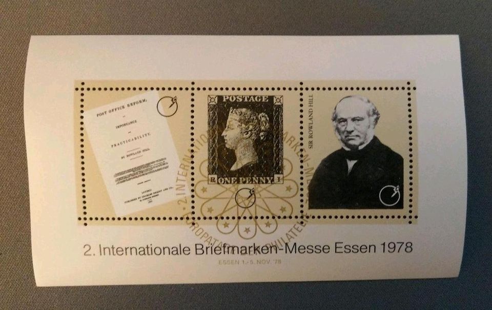 7 perforierte Vignetten, Ausstellungsblocks, Briefmarken-Messe in Weisendorf