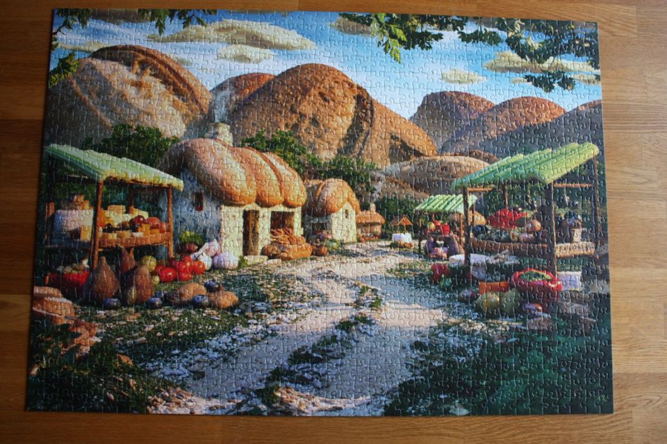 Schmidt - Puzzle, 1000 Teile, Kleines Bergdorf, Nr.: 59375 in Winzlar