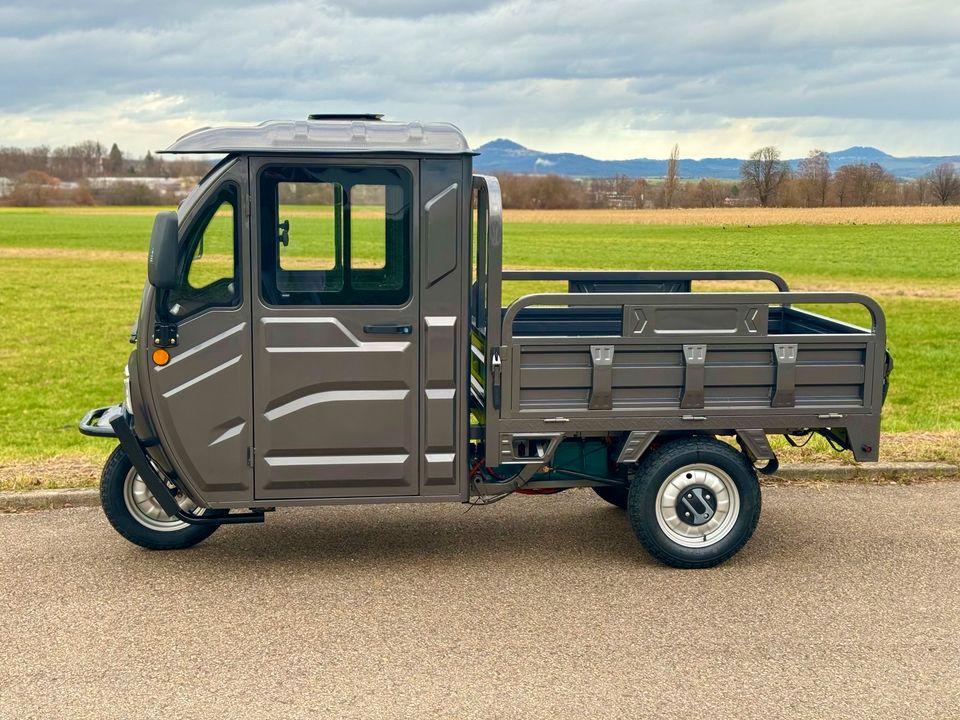 Kabinenroller Cargo Premium Elektro Pritsche 45 km/h 25 km/h Pickup ape in Dürnau