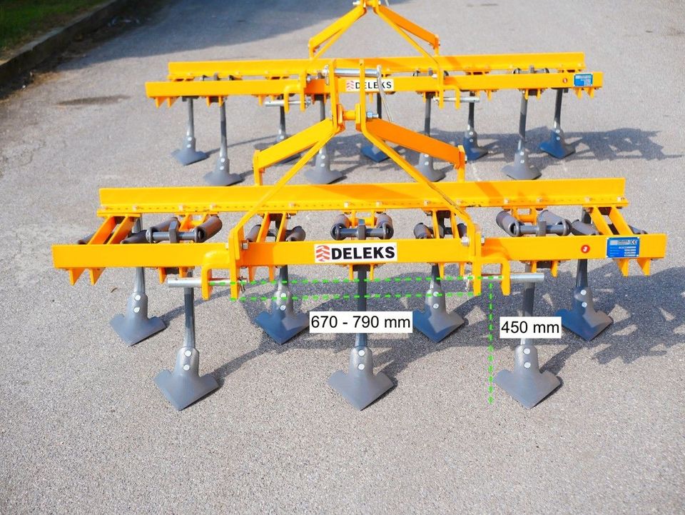 DELEKS® DE-165/7V Grubber mit 7 Gänsefusschare - 165 cm breit in Pfaffenhofen a. d. Glonn