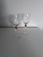 Weingläser Set 2 Stück mit roter Perle Wein Glas Nordrhein-Westfalen - Minden Vorschau