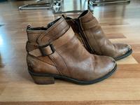 Vintage Leder Stiefeletten Cognac Schleswig-Holstein - Mönkeberg Vorschau