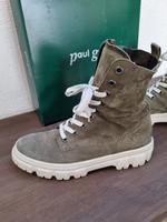 Stiefeletten PAUL GREEN Nubuk oliv Gr. 7 40,5 khaki grün Stiefel Bayern - Schweinfurt Vorschau
