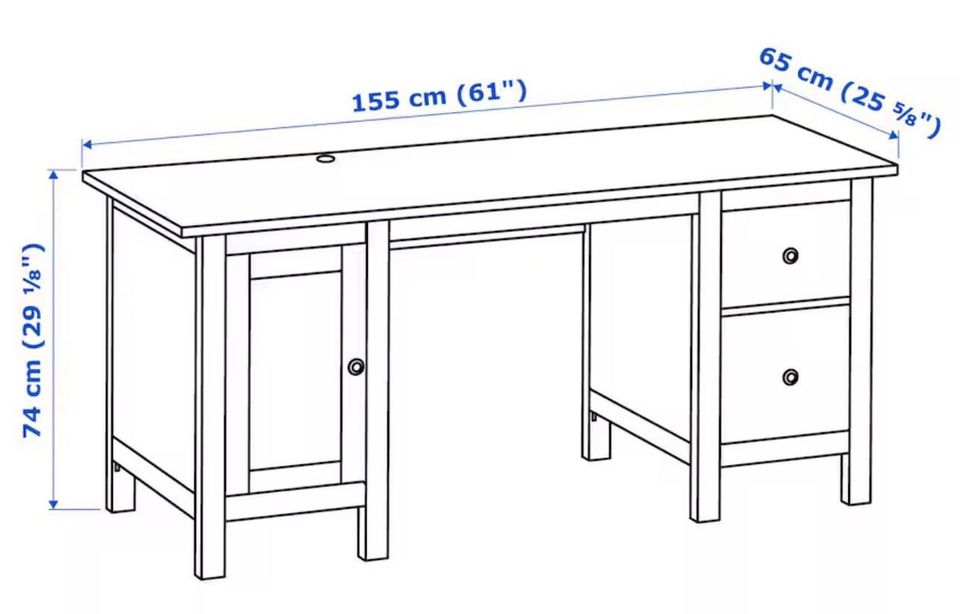 Ikea Hemnes Schreibtisch Antik massivholz holz Lieferung möglich in Berlin