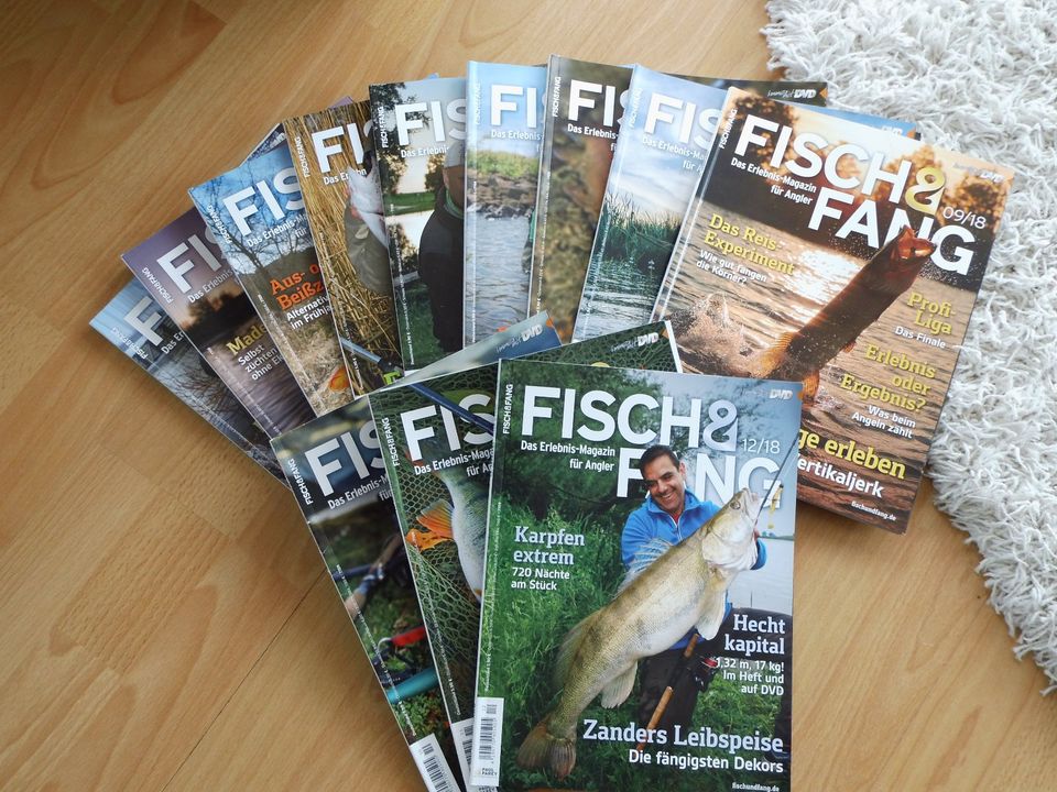 Biete von Fisch& Fang Angel Zeitschrift aus 2017,2018 und 2022 in Klein Vielen