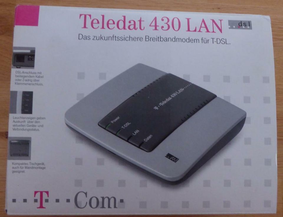 Teledat 430 LAN - Telekom DSL Modem - OVP in Weil der Stadt