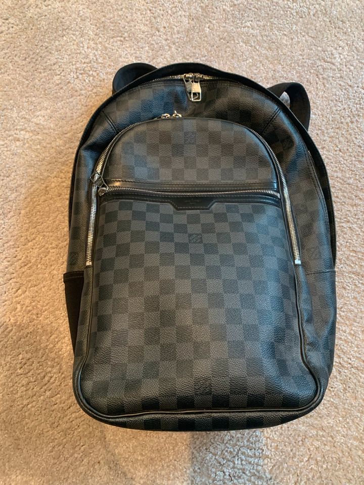 Original Louis Vuitton Rucksack Backpack Damier Michael Graphit in Eich