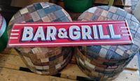 BAR & GRILL - Werbeschild 80x20cm gestanzt , Blechschild Krummhörn - Greetsiel Vorschau