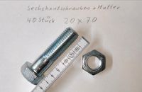 Sechskantschrauben mit Muttern M20 20x70mm verzinkt Baden-Württemberg - Reutlingen Vorschau