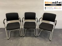 ❗️9x Drabert Schwarz Konferenzstuhl Stapelstuhl Bürostuhl Büro Besprechungsstuhl Sitzungsstuhl Besucherstühle Eventstühle Kantinenstühle Lounge Möbel Design Stuhl Hochwertig Pausenstühle Top Büromöbel Hessen - Linden Vorschau