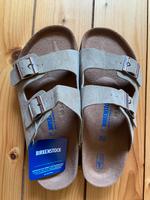 Birkenstock Sandalen Wildleder Taupe, Größe 39, neu mit Etikett Mülheim - Köln Dünnwald Vorschau