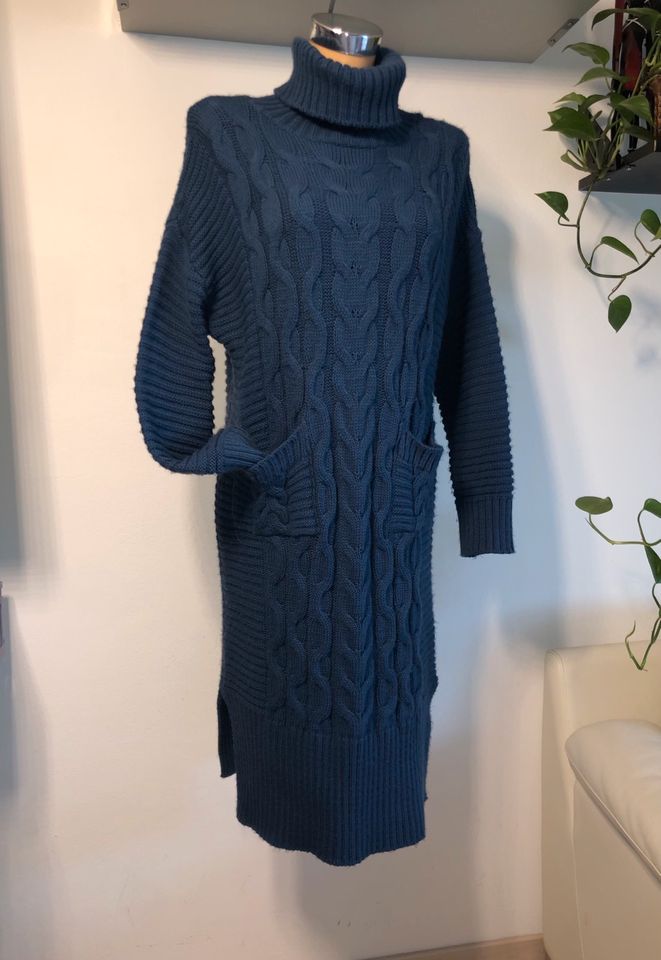 Sehr schönes GRACE Rollkrag. Strickkleid Zopfmuster M/L NP 259 € in Poing