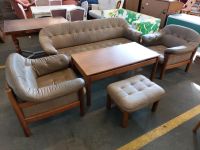 Sitzgruppe, 3er Sofa, Sessel,  Tisch Leder,  Vitnage Bayern - Regensburg Vorschau