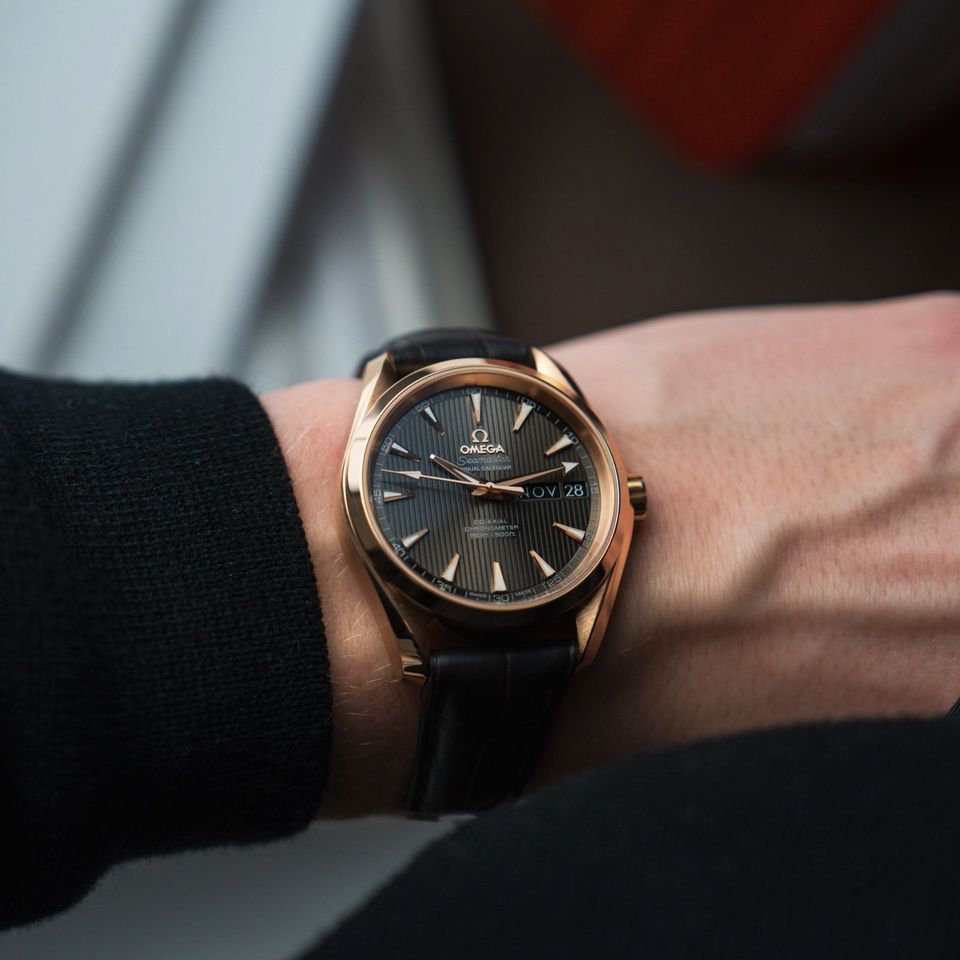 Omega Seamaster Aqua Terra  | Jahreskalender Rosé | Full-Set 2023 in Dinkelsbuehl