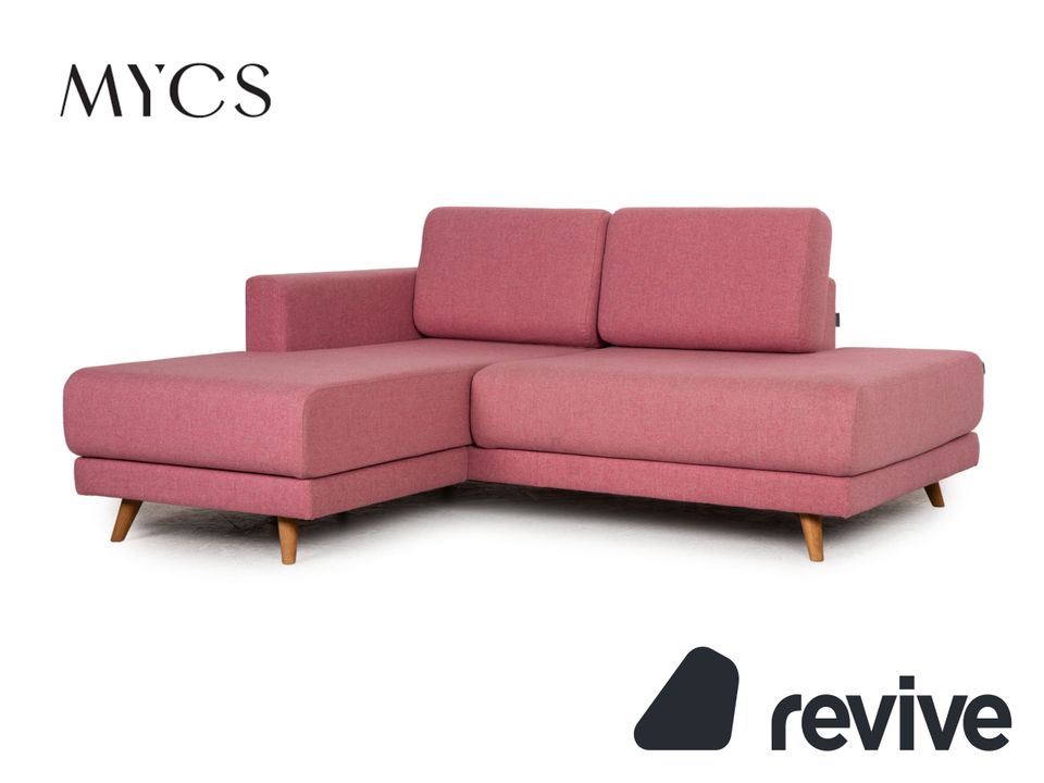 MYCS TYME Stoff Ecksofa Pink Sofa Couch Recamiere links in Köln