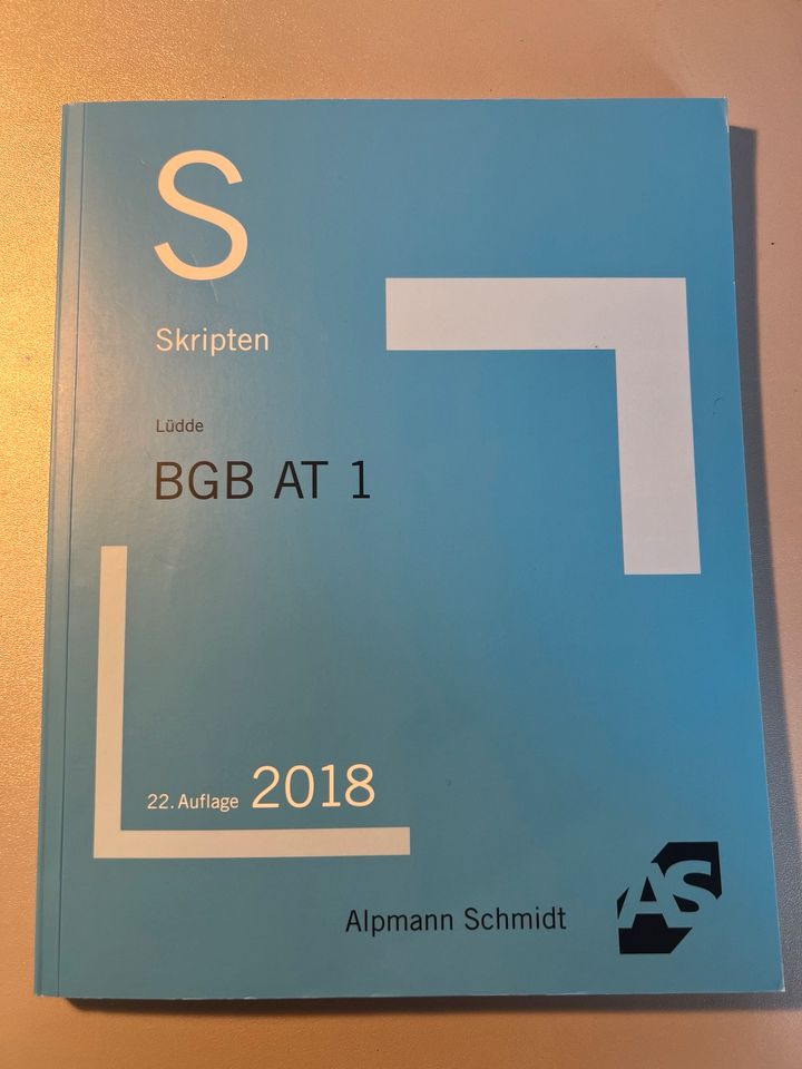 BGB AT 1 Skript Alpmann Schmidt in Kiel