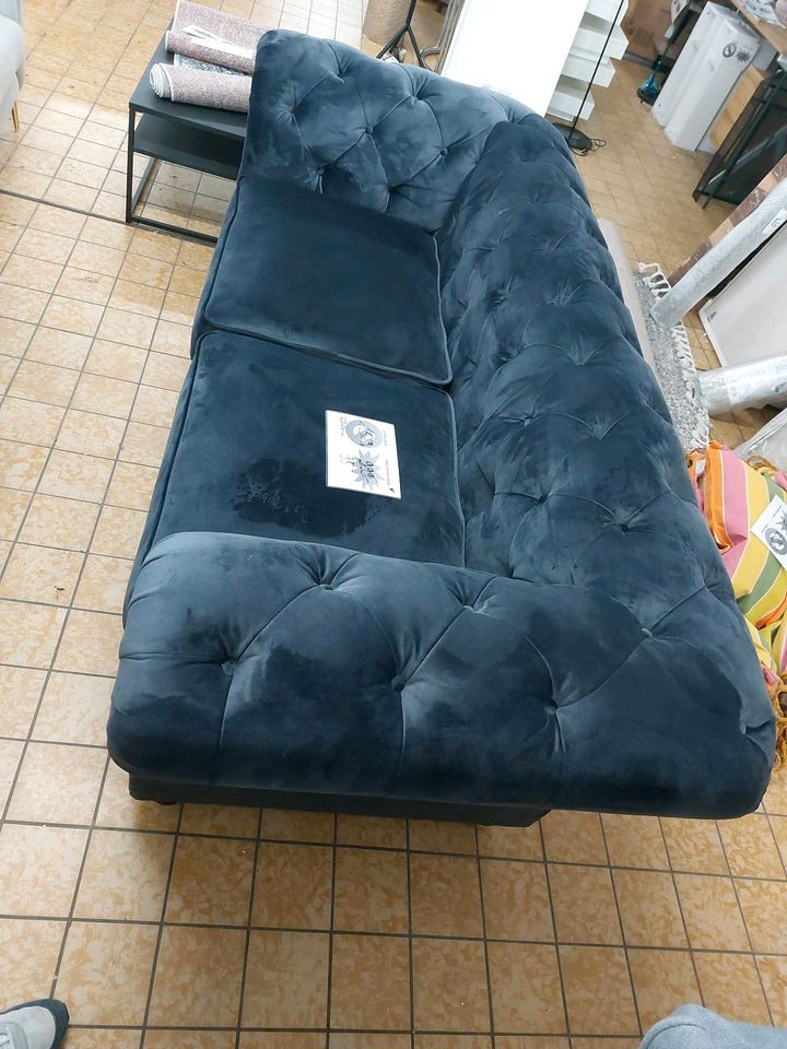 Sofa Couch Chesterfield Polster Möbel UVP 1589€ in Herbstein