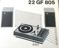 Philips Plattenspieler 22GF704  und 22GF805 Service-Manual Niedersachsen - Brake (Unterweser) Vorschau