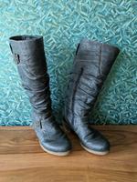 Rieker Stiefel 36 Knitteroptik Winterstiefel grau Bayern - Nüdlingen Vorschau