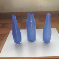 3 Vasen , Glas, blau Baden-Württemberg - Friedrichshafen Vorschau
