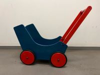 Haba Puppenwagen Lauflernwagen Holz blau rot Düsseldorf - Benrath Vorschau