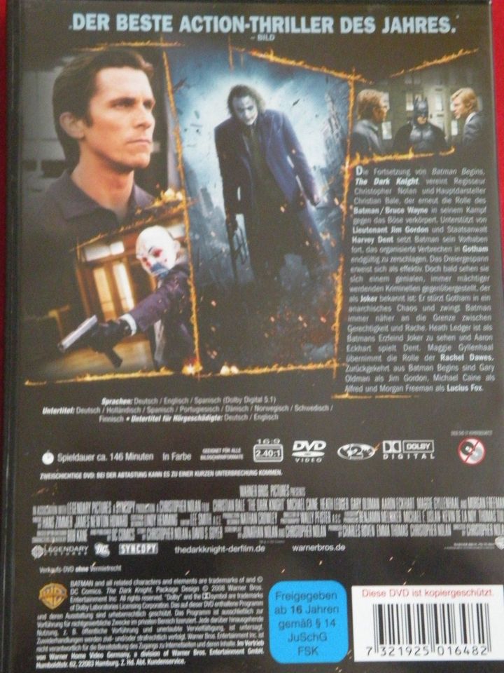 2 Filme mit Christian Bale: "BATMAN BEGINS" / "THE DARK KNIGHT" in Wiesbaden