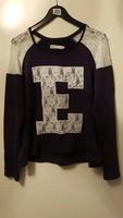 Marinefarbenes Sweatshirt mit Spitze Gr. L Rheinland-Pfalz - Remagen Vorschau