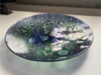 Dekorativer Teller / Schale 43cm - Acrylic pouring - blau grün Nordrhein-Westfalen - Krefeld Vorschau