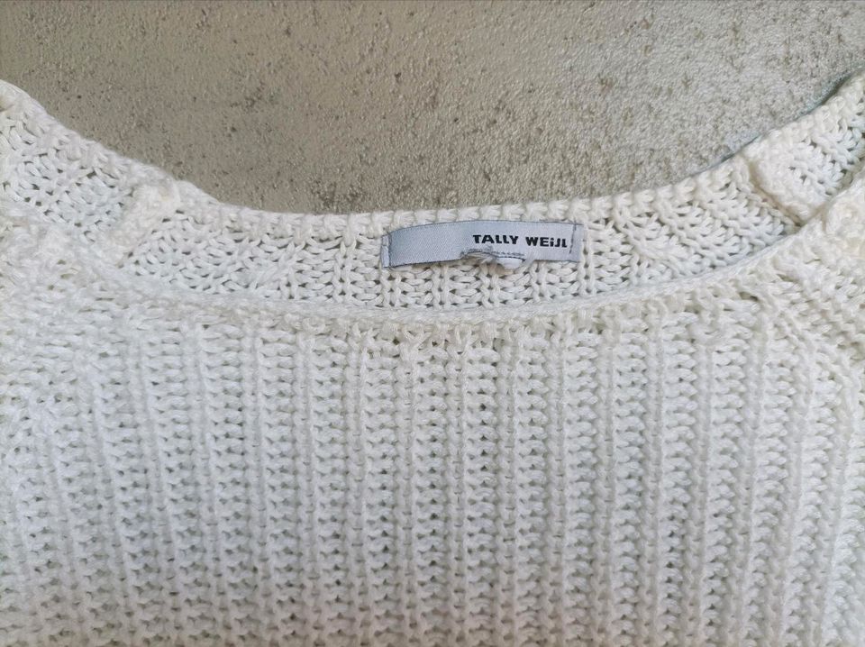 Leichter Pullover "TALLY WEIJL" Gr. M, weiß in Oberhausen