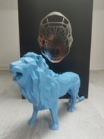 Richard Orlinski Lion Matt Blue | Statue Skulptur | Pop Art Kunst Nordrhein-Westfalen - Hürth Vorschau