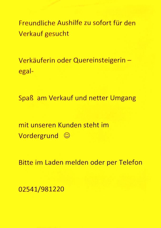 Früchtehaus Wegs sucht Unterstützung wenn Fragen gerne melden in Coesfeld