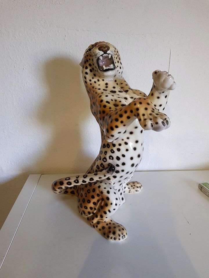 porzelanfigur Leopard italy ronzan in Rheinberg