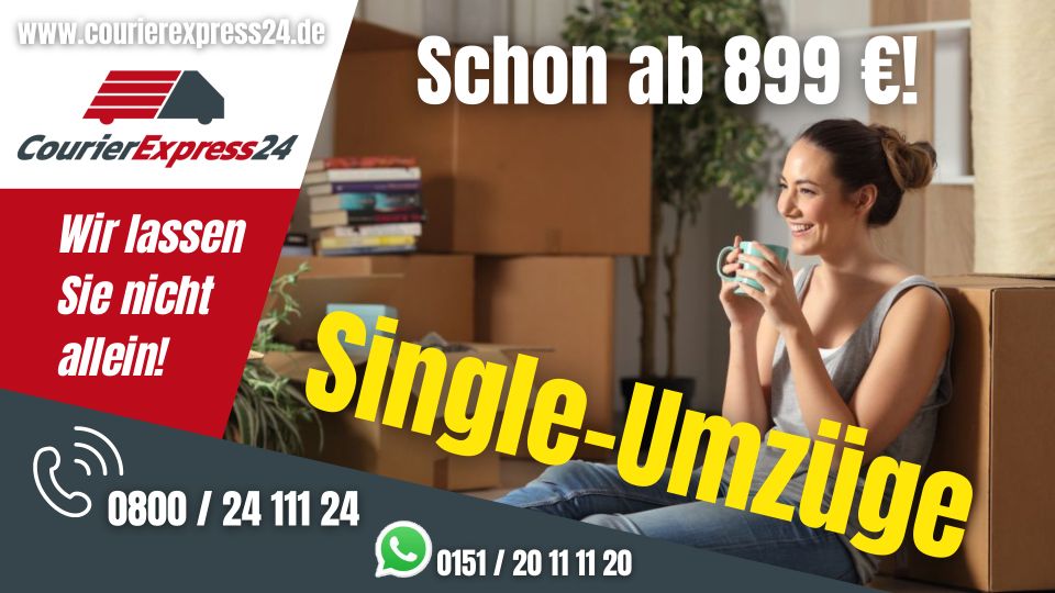 Single-Umzug ab 899 Euro in Dresden