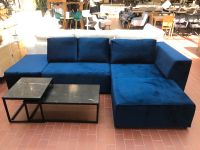 Ecksofa* Miran New* Sofa, L-Form, Couch, Samt Blau + Hocker Neustadt - Hohentor Vorschau