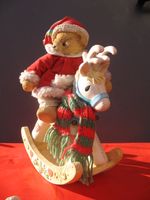 CT Schaukelpferd mit Teddy (Weihnachten),  große Figur, Spieluhr Berlin - Neukölln Vorschau