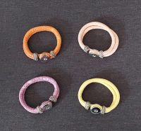 Armband f. Chunks ~ Kunstleder ~ rosé/apricot/gelb/orange ~ Snake Hessen - Schaafheim Vorschau