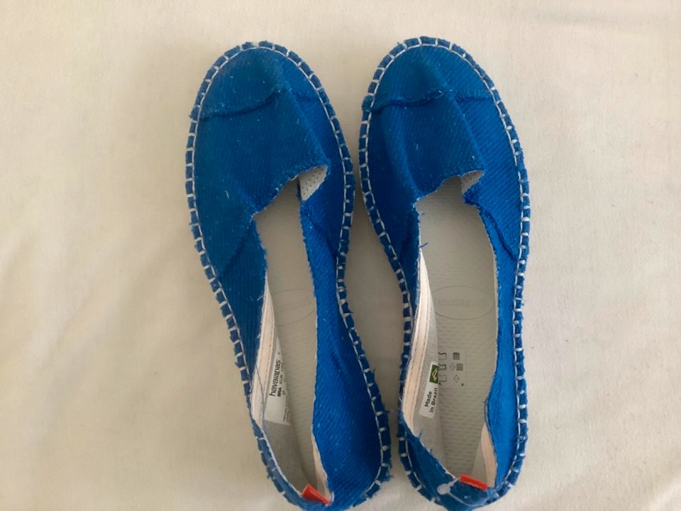 Havaianas Mokassins in blau Gr 37 in Wiesbaden